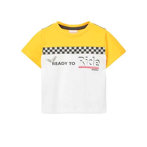 Playera Boboli amarillo para niño 341064