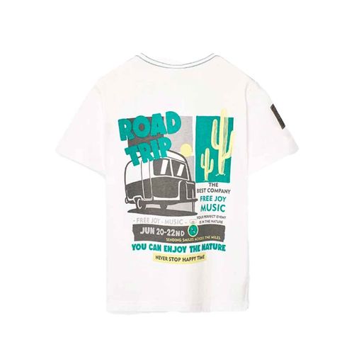 Playera Boboli blanco para niño 501062