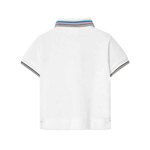 Playera tipo polo Boboli blanco para niño 341097