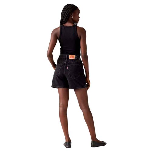 Short de mezclilla Levi's negro para dama 003KI-0006