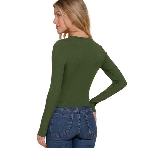 Blusa Active Usa verde para dama T12591