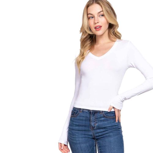 Blusa Active Usa blanco para dama T13741
