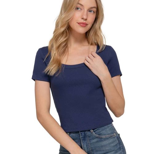 Blusa Active Usa azul para dama T14008