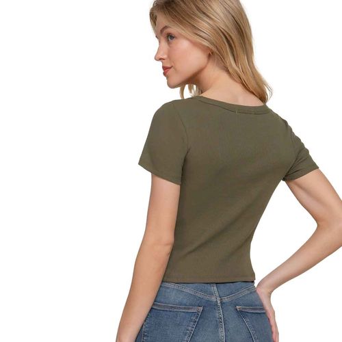 Blusa Active Usa verde para dama T14008