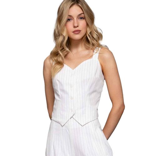 Chaleco Active Usa blanco para dama T14406