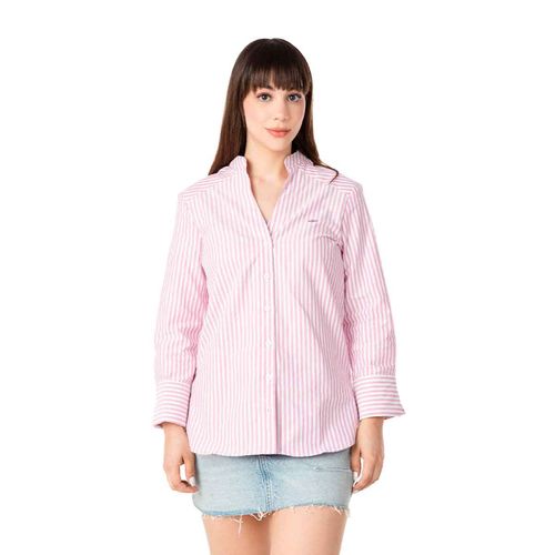 Blusa camisera Porto Blanco rosa para dama D-2577