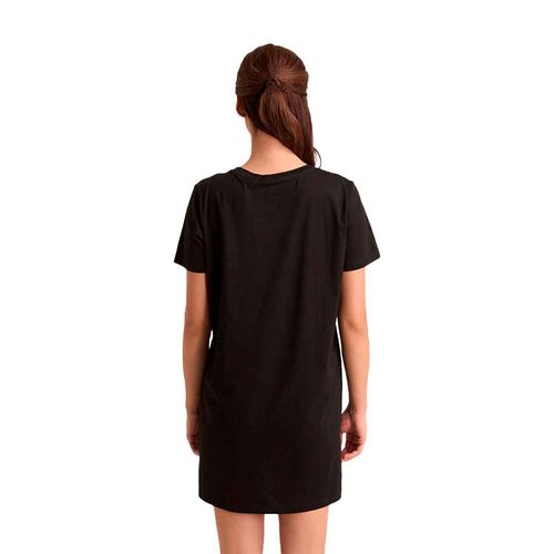 Vestido Porto Blanco negro para dama DVTBASIC-02