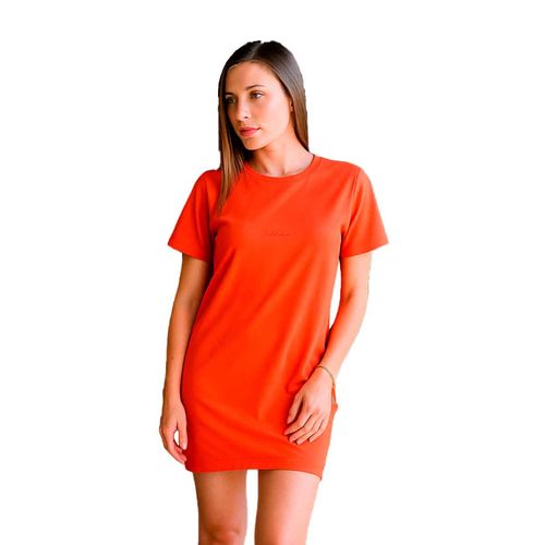 Vestido Porto Blanco rojo para dama DVTBASIC-57