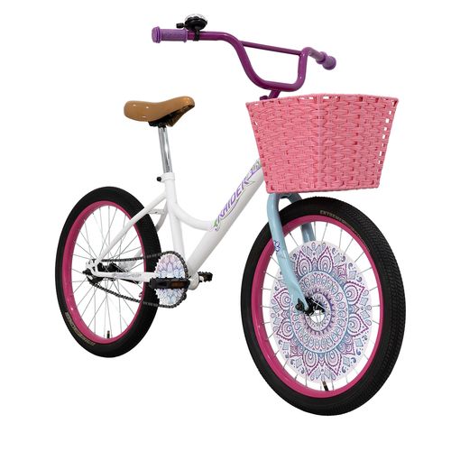 Bicicleta infantil Raider rodada 20 blanco beautiful