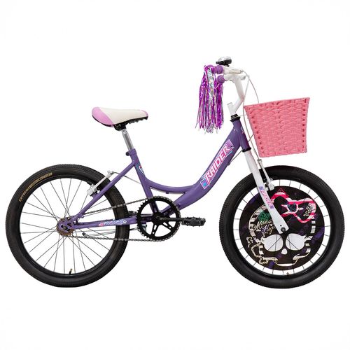Bicicleta infantil Raider bmx rodada 20 violeta good girls