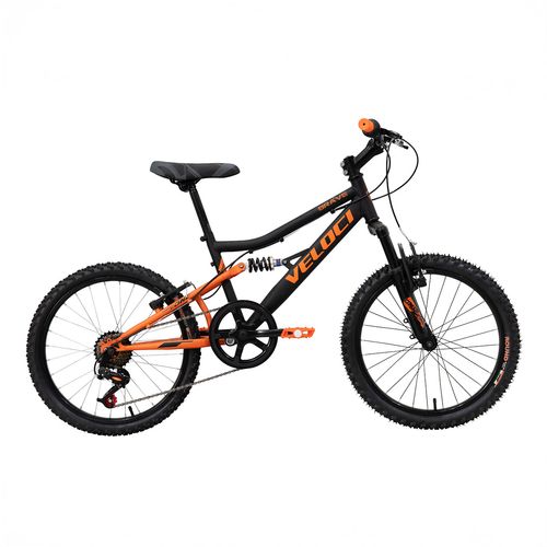 Bicicleta infantil Veloci rodada 20 naranja brave