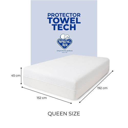 Cubre Colchón Spring Air Towel-Tech