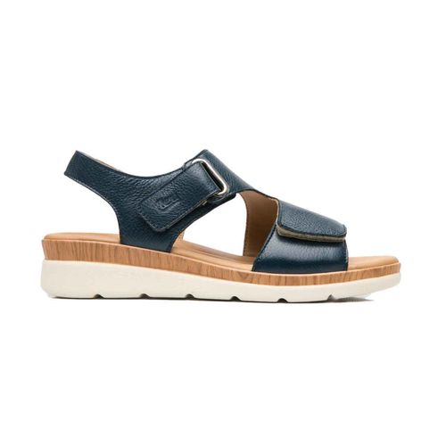 Sandalia casual Flexi azul marino para dama 124210