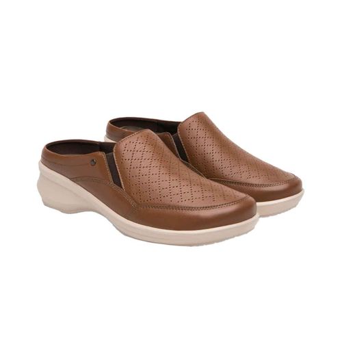 Zapato confort Flexi tan para dama 134803