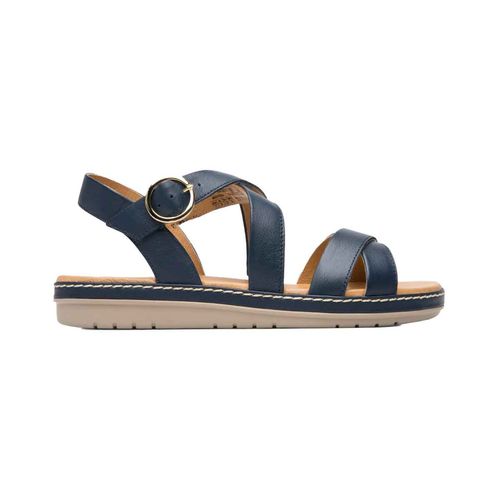 Sandalia casual Flexi azul marino para dama 100227