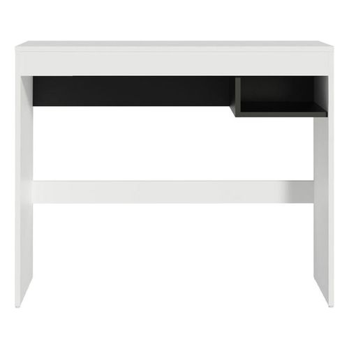 Escritorio Madesa con encimera  y 1 nicho blanco negro rubi
