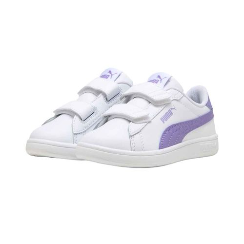 Tenis casual Puma blanco para niña 392033 20