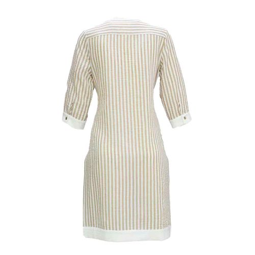Blusa camisera Lo'Fassi beige para dama 1533