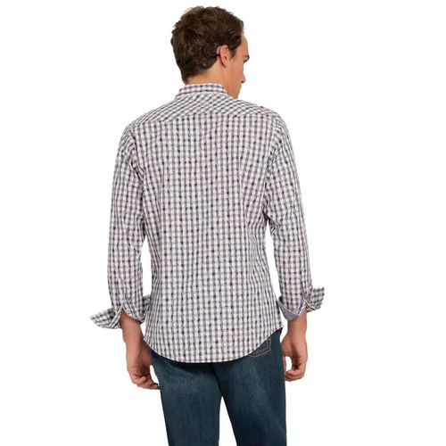 Camisa Wrangler morado para caballero 112366513