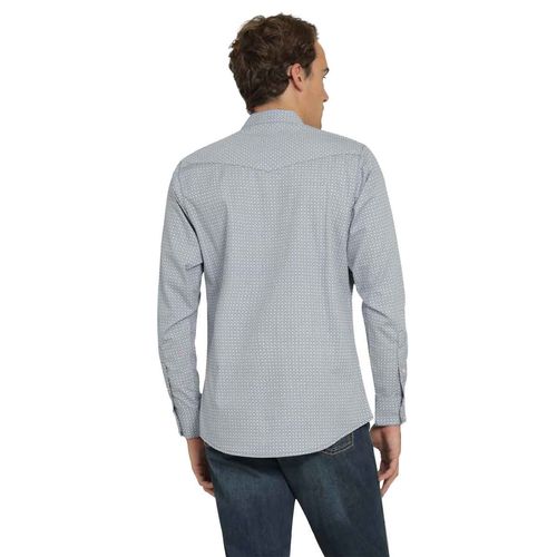 Camisa Wrangler azul para caballero 112368485