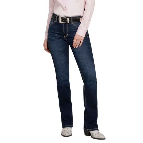 Pantalón de mezclilla Wrangler azul para dama 112367218