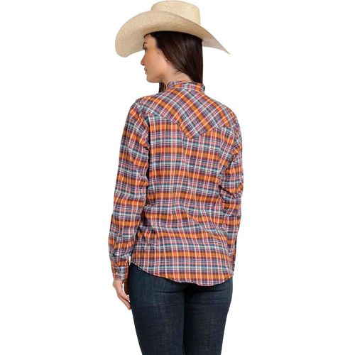 Blusa camisera Wrangler morado para dama 112366897