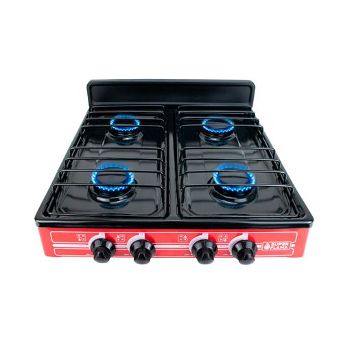 Combo Superflama tetra flama red parrilla de 4 quemadores y tanque de gas