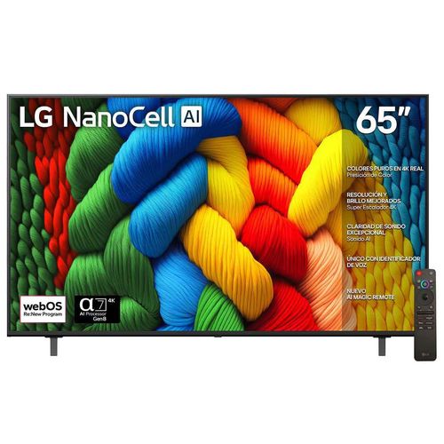Pantalla Lg 65p negro 65nano80asa
