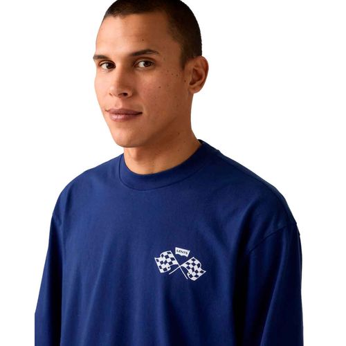 Playera Levis azul para caballero A6145-0087