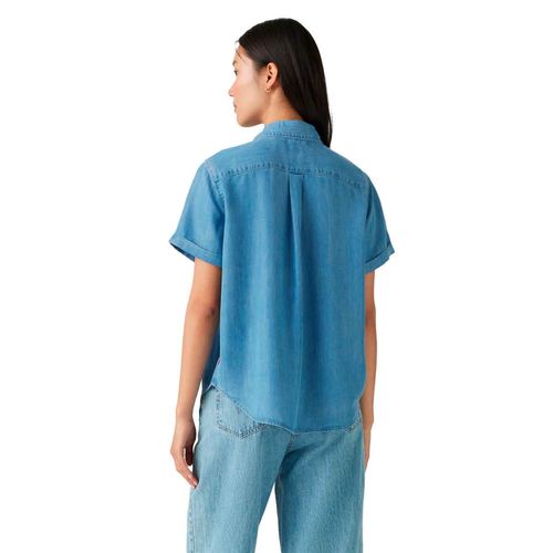 Blusa camisera Levis Misses azul para dama 001SJ-0004