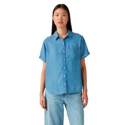 Blusa camisera Levis Misses azul para dama 001SJ-0004