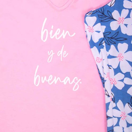 Pijama Twins rosa para dama TJMC0235