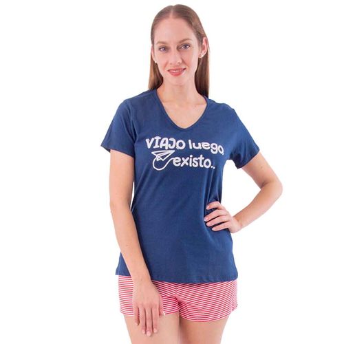 Pijama Twins marino para dama TJMS0311