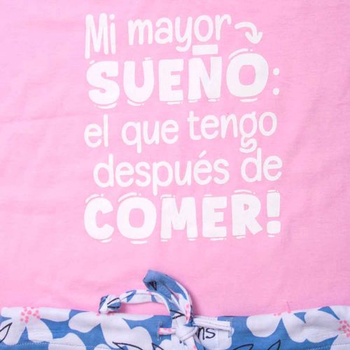 Pijama Twins rosa para dama TJMS0326