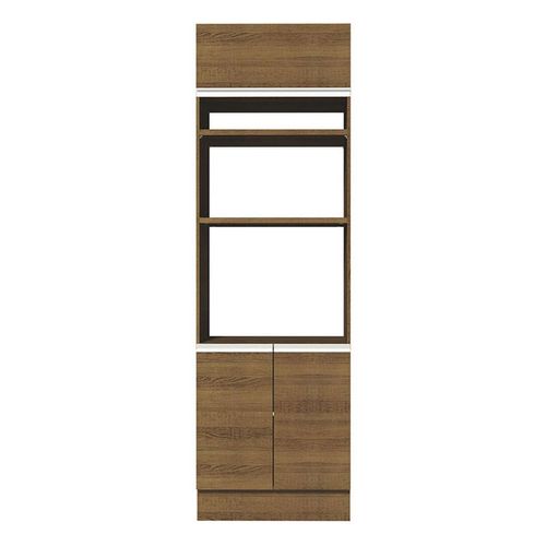 Mueble de cocina para horno Madesa 70cm 3 puertas marron glamy