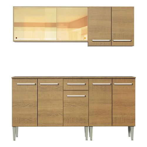 Cocina compacta Madesa 169cm marron emilly drive 04