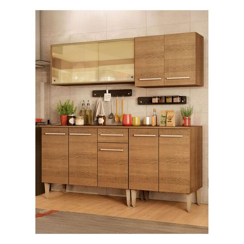 Cocina compacta Madesa 169cm marron emilly drive 04