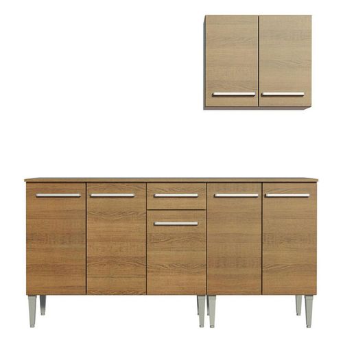 Cocina compacta Madesa 169cm marron emilly free 01