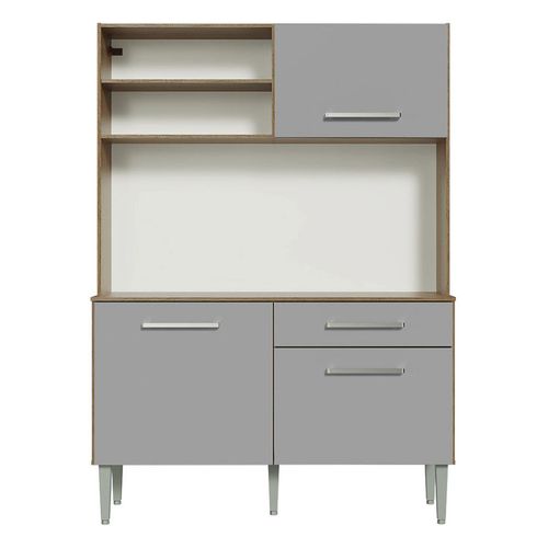 Cocina compacta Madesa 120cm marron gris life