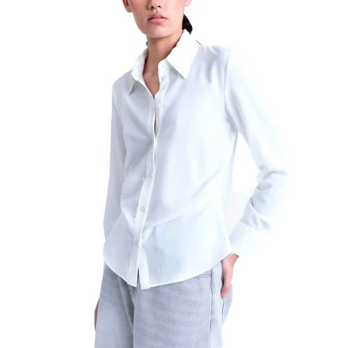 Blusa camisera Emarola and Co blanco para dama 71102