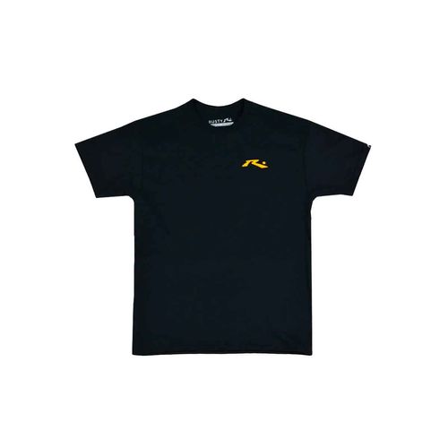 Playera Rusty negro para caballero ZB427