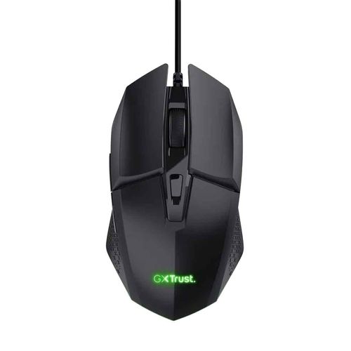 Mouse alámbrico Trust gamer negro tru-25036