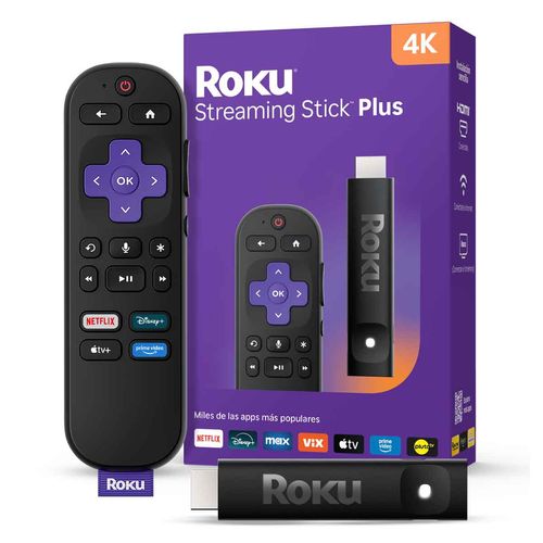 Roku streaming Roku stick plus 4k negro rok3830mx