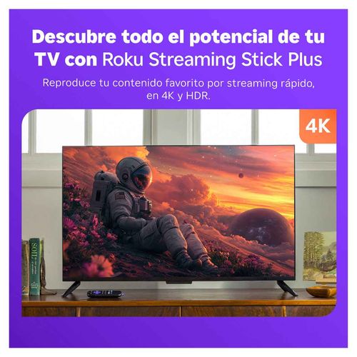 Roku streaming Roku stick plus 4k negro rok3830mx
