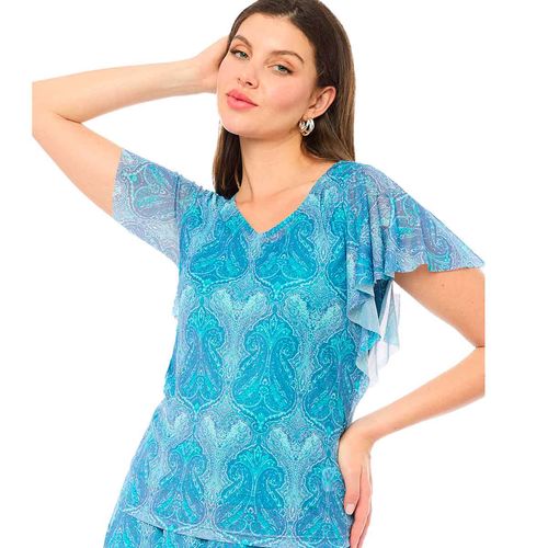 Blusa Alexis azul para dama 58250506