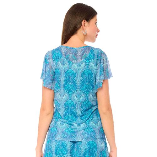 Blusa Alexis azul para dama 58250506