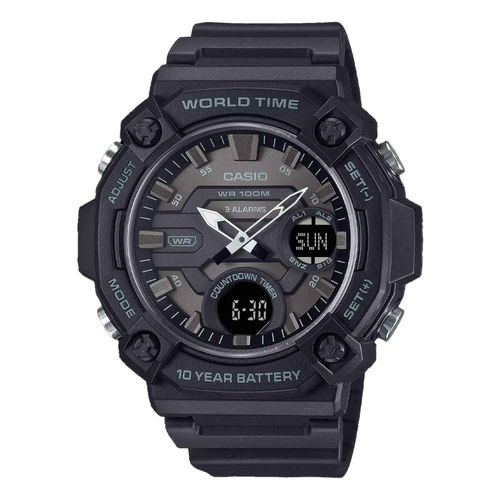 Reloj Casio para caballero gris AEQ-120W-1BVCF