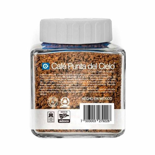 Café soluble Punta Del Cielo 110 gr coco