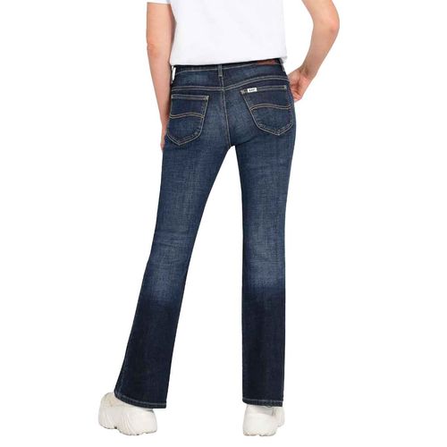 Pantalón de mezclilla Lee azul para dama 112359208