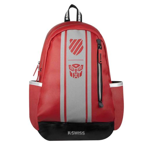 Mochila backpack Kswiss escolar transformers rojo captrroj
